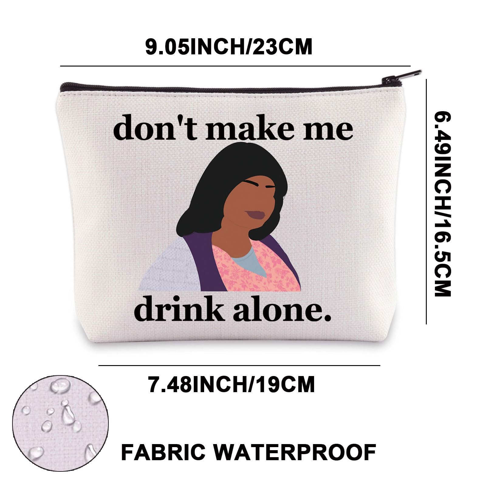 Ma Movie Makeup Bag Ma Movie Gifts Maggie and Ma Gifts Don't Make Me Drink Alone Ma Zipper Pouch (Don't Make me UK) - Image 2
