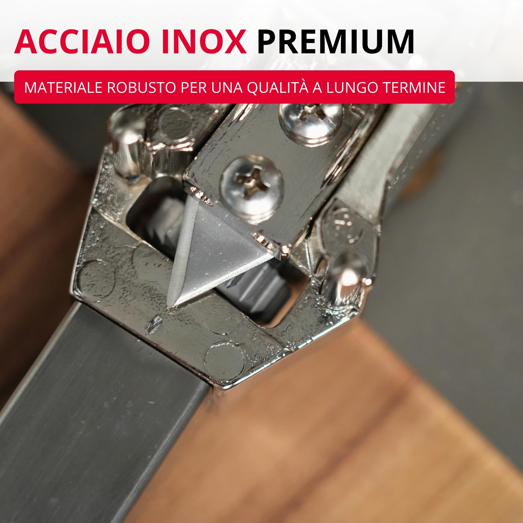 Westmark Sieger Clou 30 Apriscatole da montare al tavolo 84 cm Acciaio inox