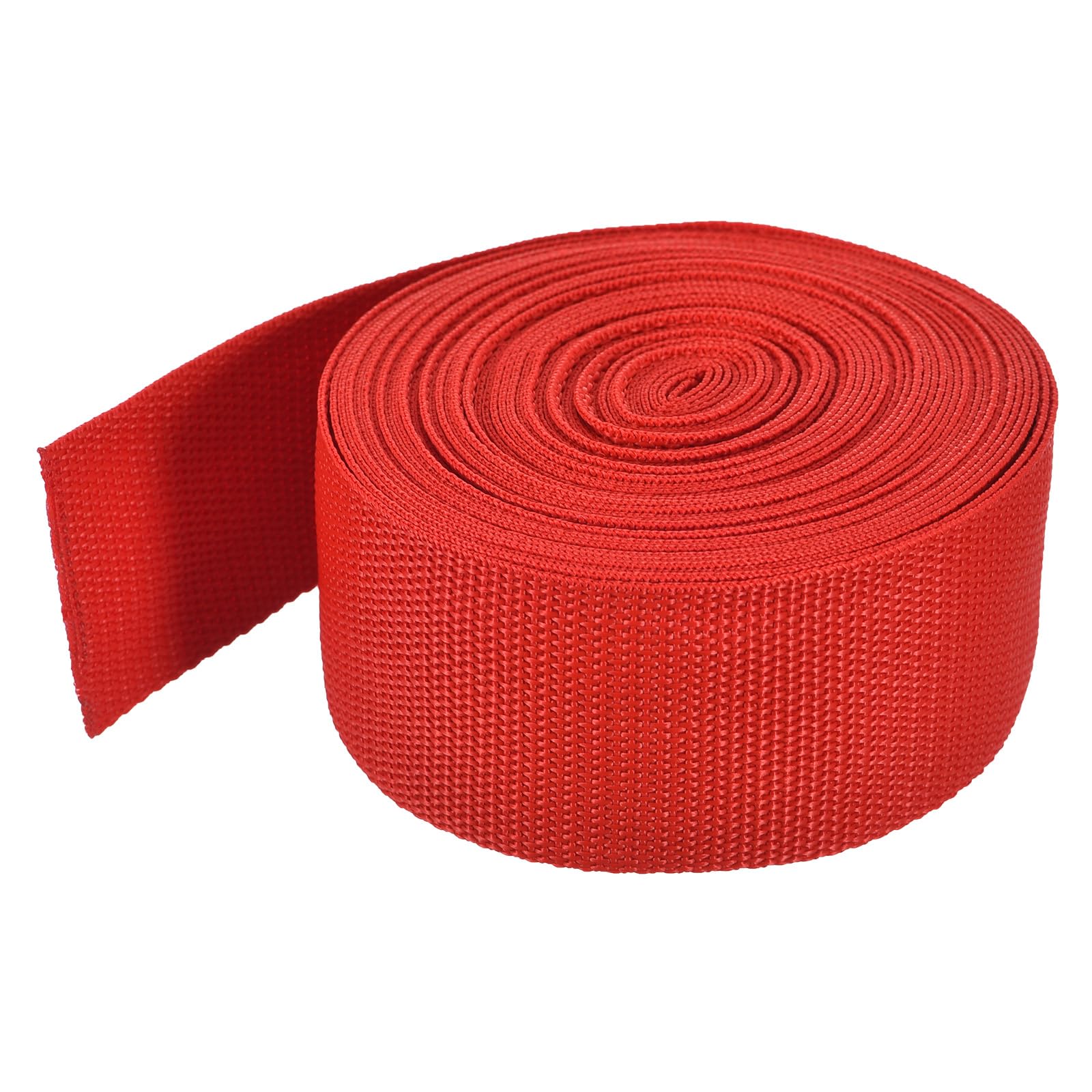 MECCANIXITY Lightweight Polypropylene Webbing Strap 2" 10 Yard Backpack Strapping Band Red for Outdoor Luggage Cargo Straps