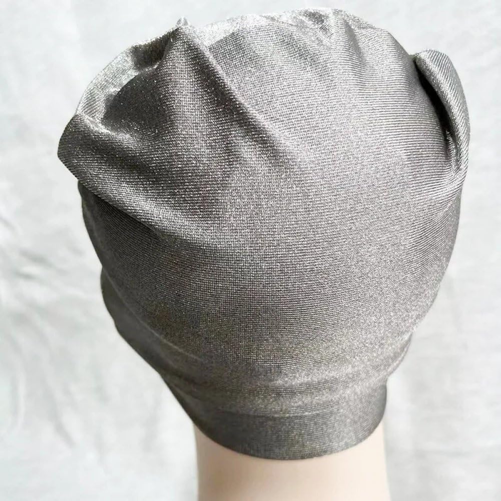 Gorro Unisex Antirradiación, De Fibra Plateada, con Protección contra Ondas Electromagnéticas Y RF, EMF 5g Y WiFi.
