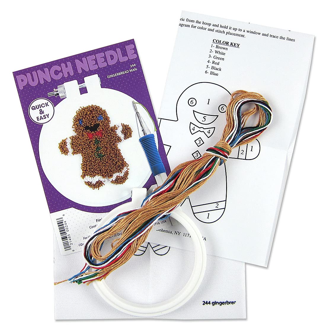 Amazon | Design Works Crafts Punch Needle Kit, Gingerbread