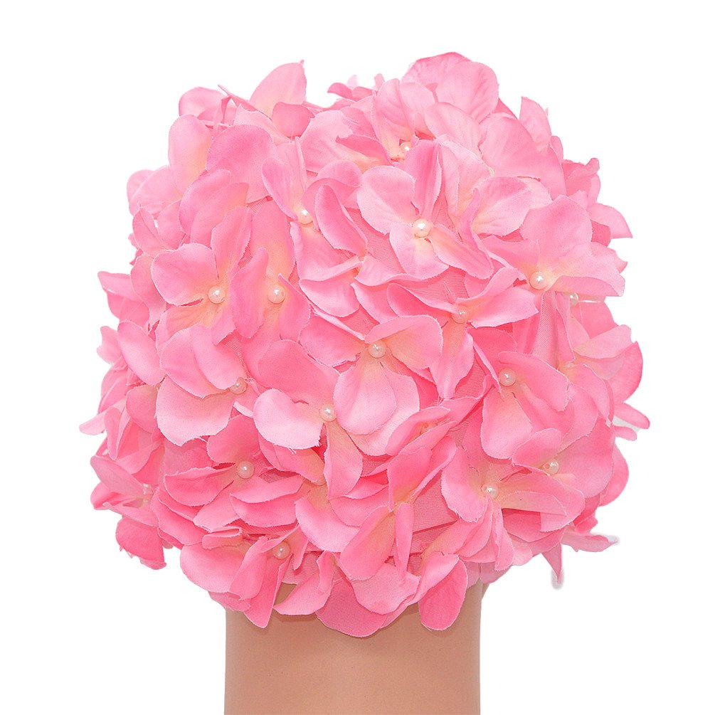 Cuffia Da Nuoto Donna Con Fiori Retrò | Lycra Elasticizzata | Taglia Unica - Foto 4