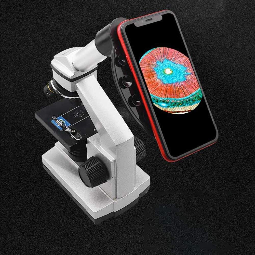 Compound Monocular Microscope LED Illumination Coaxial Coarse Fine Focus for Adults Student Children Laboratory