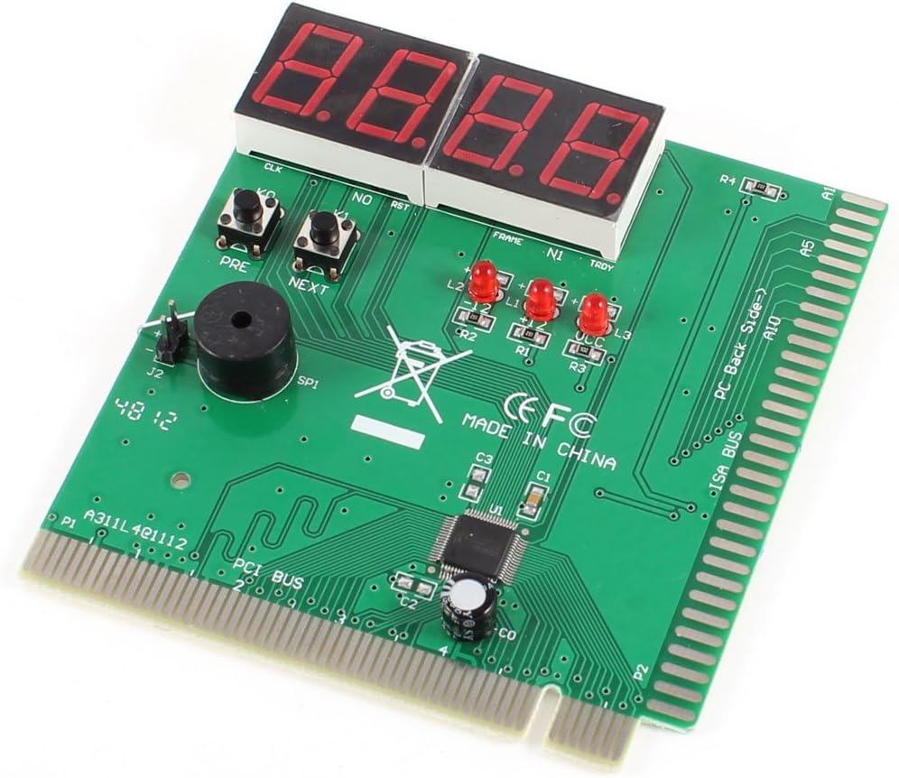ZHuidjo PCI ISA PC POST Analyzer Card w 3 LED Indicator Light (SN: c60 e93 7c2 2c4 3d1)