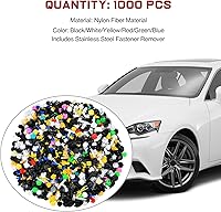 Vista 5 de GOOACC 1001 piezas de remaches universales para automóviles, juego de clips de retención para parachoques, guardabarros, panel de puerta, protector