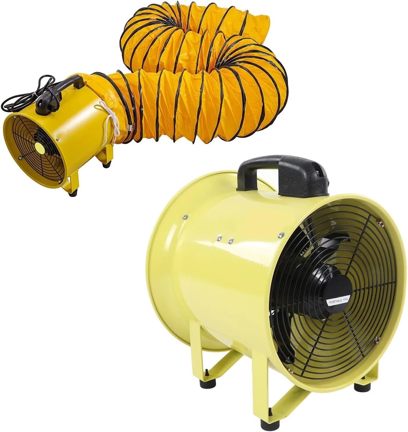 換気扇 ユーティリティブロワーファンは、ホース付きの高速ポータブル換気ファンで、家庭作業用の空気を素早く動かします。