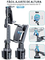 Vista 4 de eSamcore Soporte para Tablet para Coche, para iPad Soporte de Copa de Coche con Montura de 1.57" de Profundidad, Abrazadera Grande de 15" de Altura