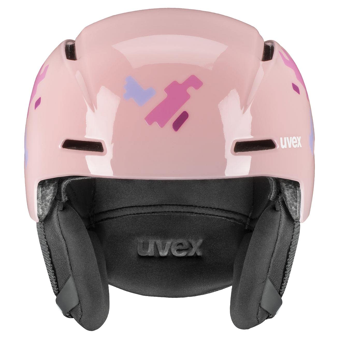 uvex viti, casco da sci Unisex bambino, pink puzzle, 51-55 cm