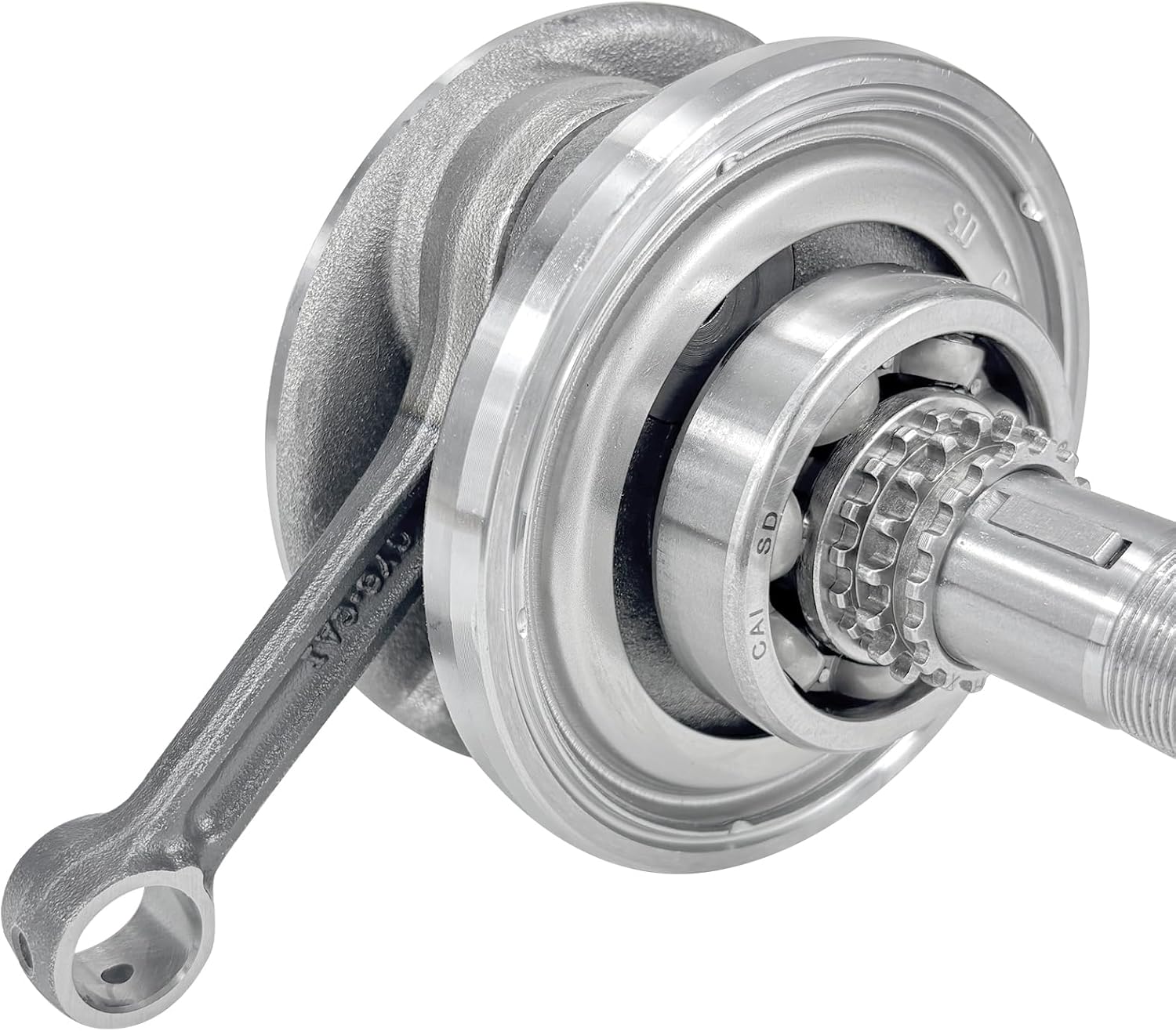 Crankshaft Assembly 17T fit for GY6 150cc 4-Stroke Engine Fits TaoTao Roketa Kazuma SunL Peace Coolsport Jonway Tank Baja Honda Redcat Scooter ATV Go Kart Moped 125cc-150cc with 17 Sprocket