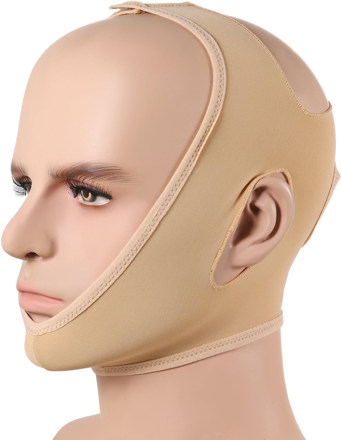 Vtrem Face-lifting Belt Ultra Thin V Shape Chin Slimming Band Anti Wrinkle Lady Facial Anti-Aging Strap Cheek Slim Beauty Tool, Size M