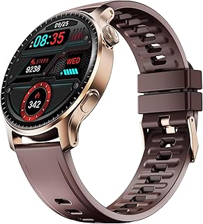 boAt New Launch Ultima Prime Smartwatch with 1.43" AMOLED Display, Personalized Fitness Nudges, Functional Crown,100+ Sports Modes, Watch Face Studio (Royal Berry), Brown Price in India
