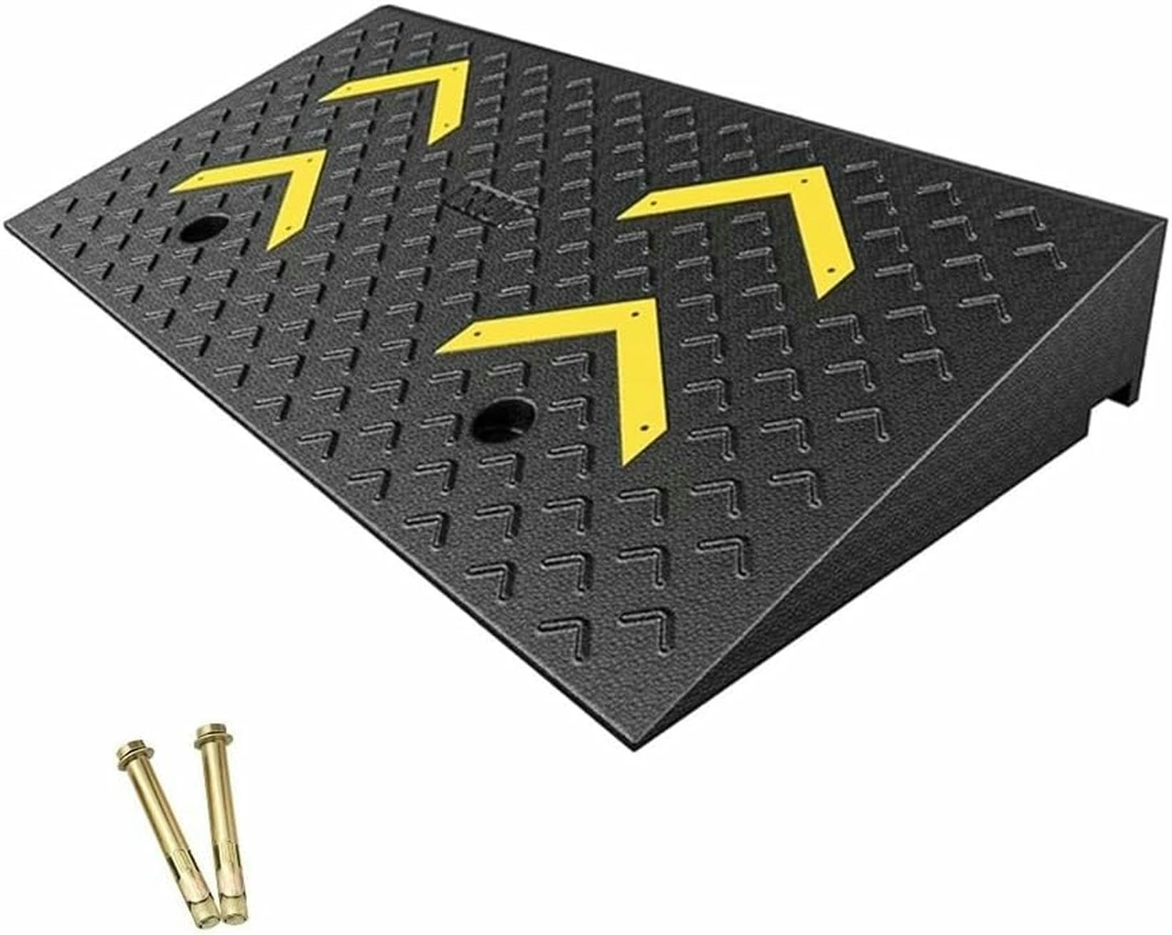 Rampa del Borde De Goma, 5.5 "Rampa del Umbral De Carga Pesada, Rampas De Pendiente del Coche para Silla De Ruedas, Camión, Motocicleta, Muelle De Carga