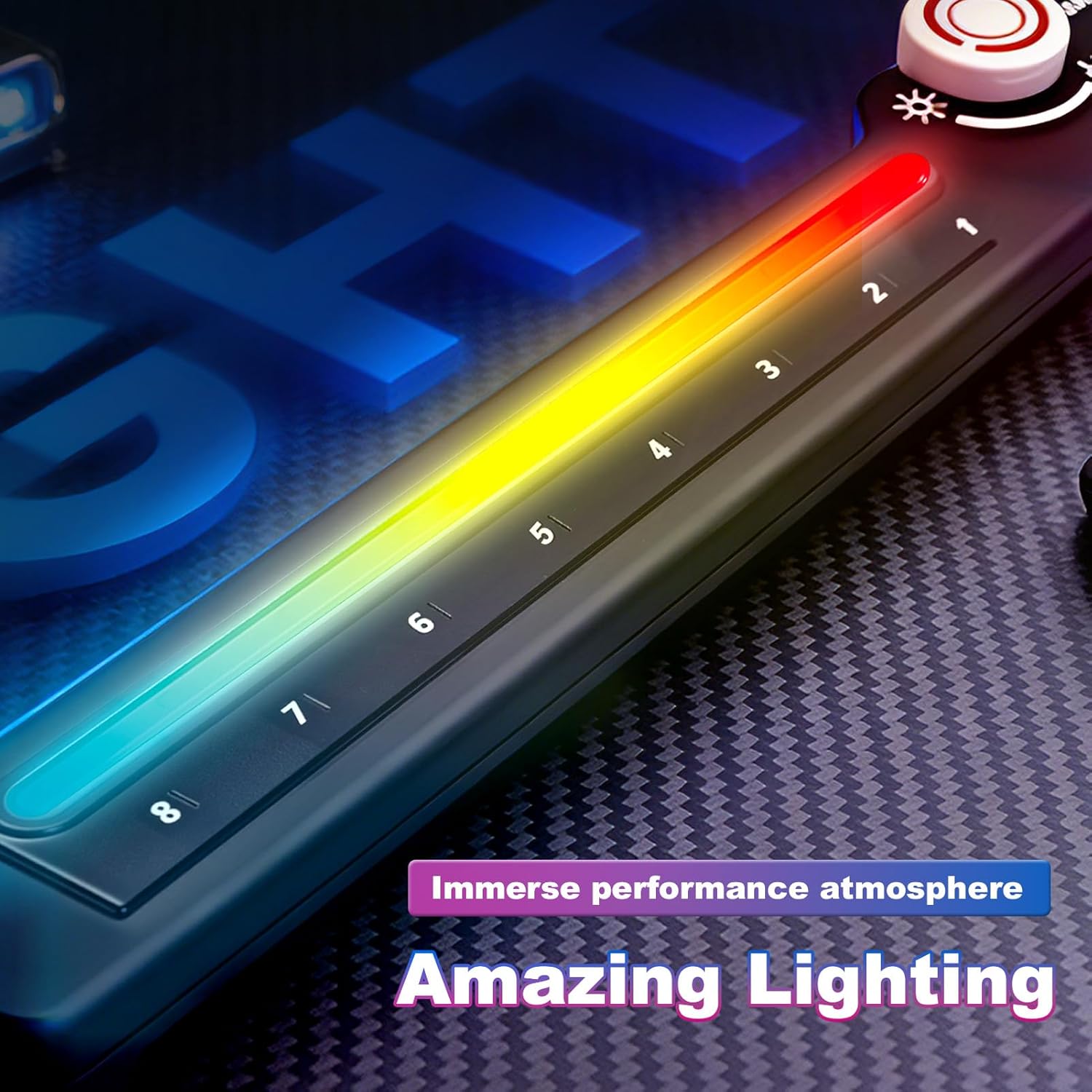 Kids Electric Stringless Guitar, Multi-Functional Guitars with DJ Turntable and Lights, Music Toys for Kids Ages 3 4 5 6 7 8 9 10 11 12