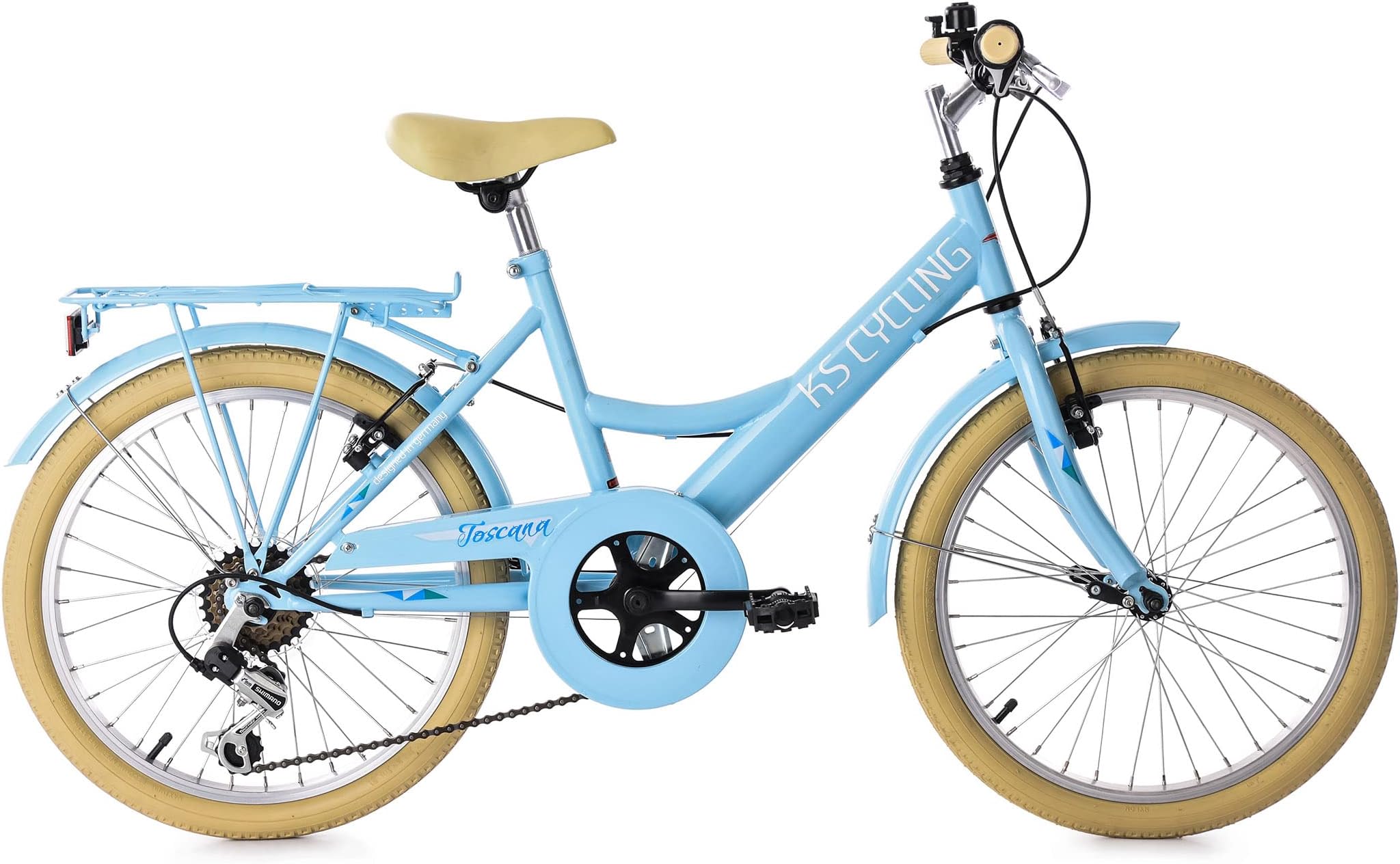 KS Cycling Children's Bike Girls 20" Toscana Light Blue 6 Gears