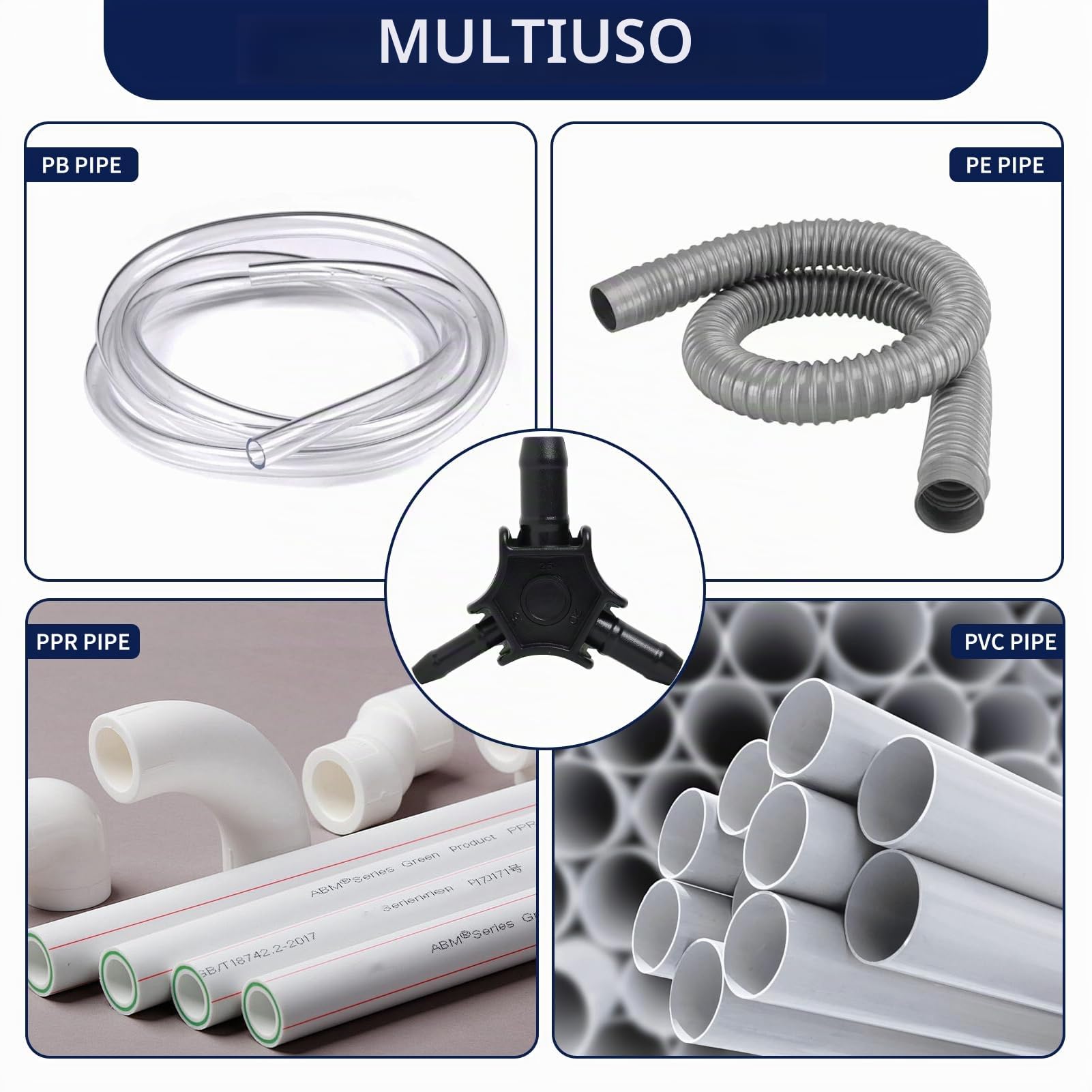 Calibratore/Sfusatore per Tubo Multistrato con Diametro Ø16-20-25 mm, Calibratore per Tubo Multistrato Alesatore,Calibratore per Alesatore, Alesatore PEX-AL-PEX con Impugnatura Ergonomica