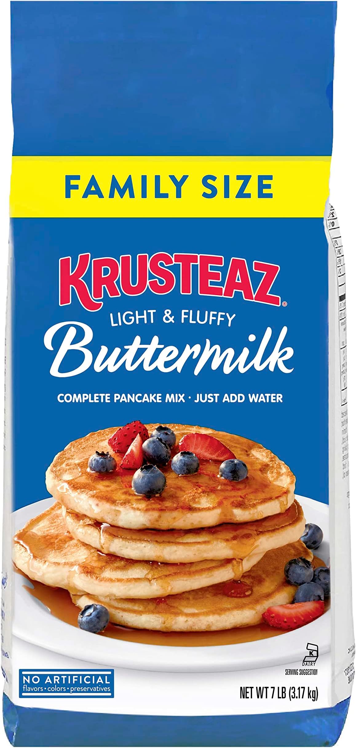 Krusteaz Complete Buttermilk Pancake and Waffle Mix, Light