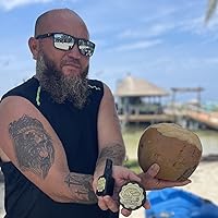 Vista 2 de Beard of God Black Coconut - Aceite nutritivo para barba de 1 onza, natural, orgánico y hecho a mano en Estados Unidos