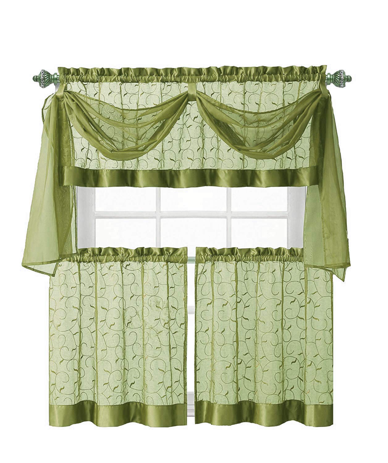 Sage Green Kitchen Curtains Curtains & Drapes
