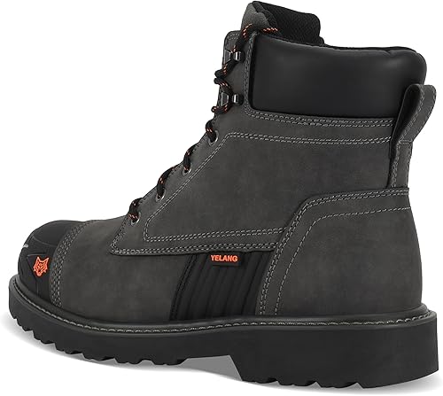 Miniatura 9 de Yelang Men's Steel Toe Safety Work Boot Slip Resistant Puncture Utility Shoes 6 Inch For Industrial Construction Outdoor botas de trabajo para hombre