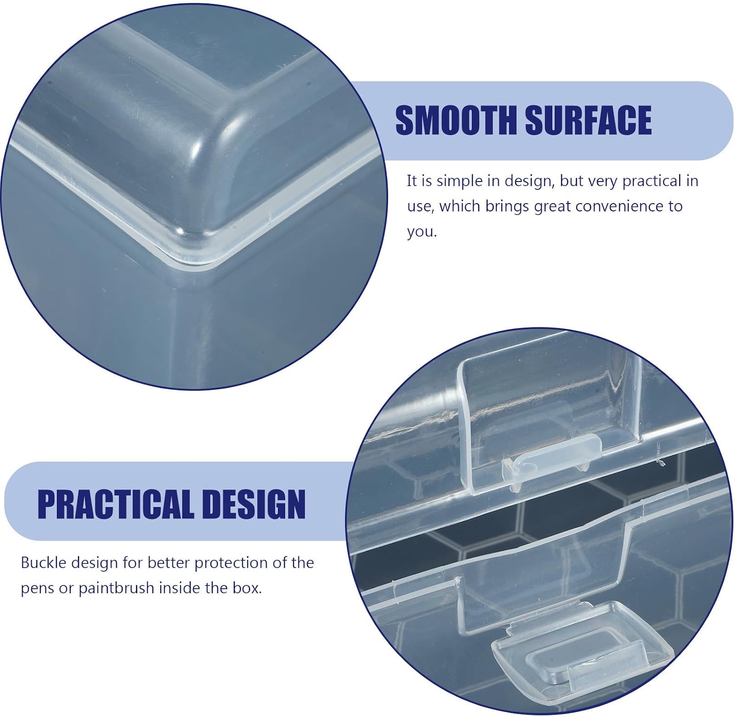 FUOYLOO Portable PP Handheld Storage Box for Students DIY Art Painting