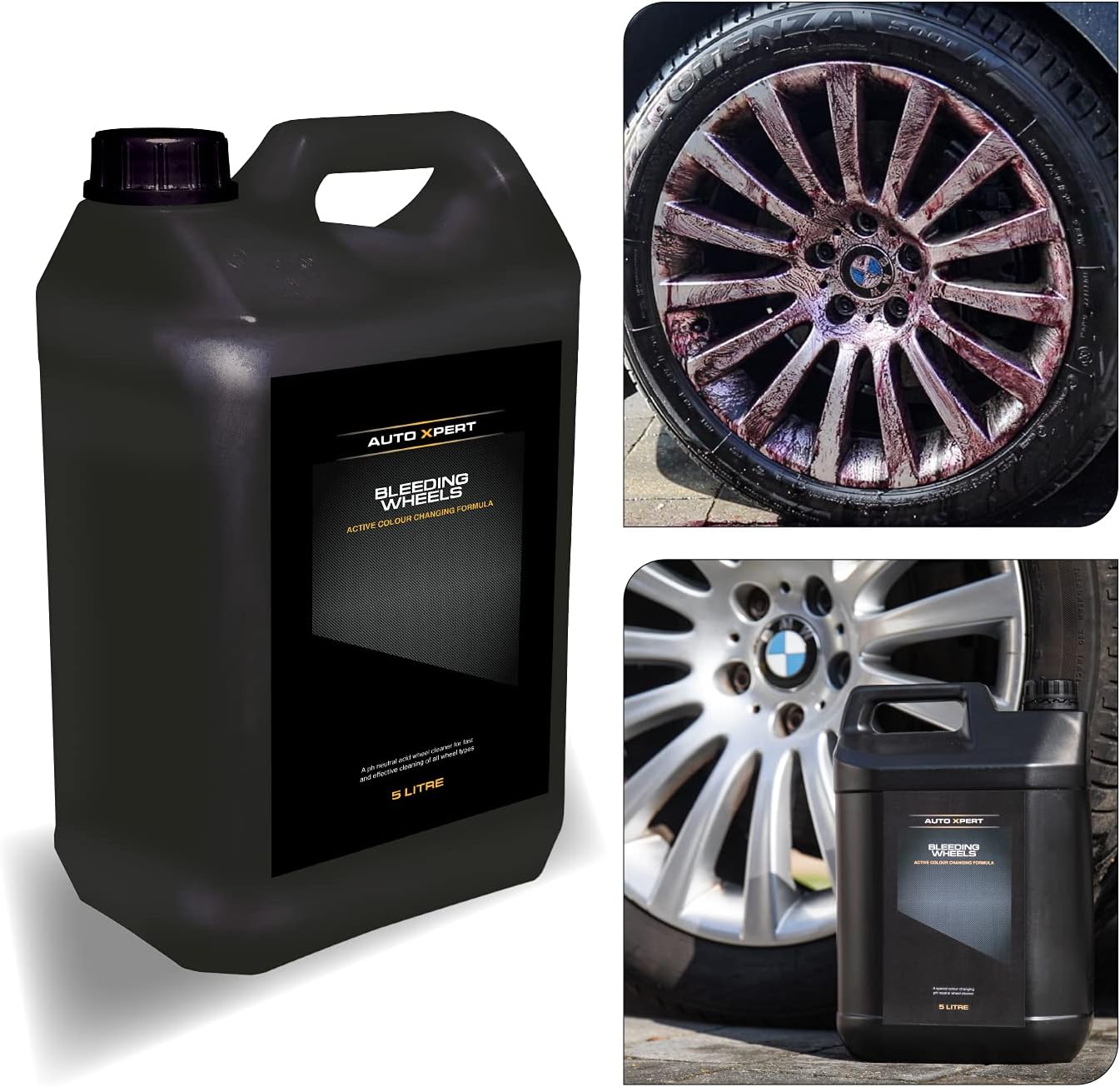 Auto Xpert Bleeding Wheels 5 litre Fast Acting Car Wheel Cleaner