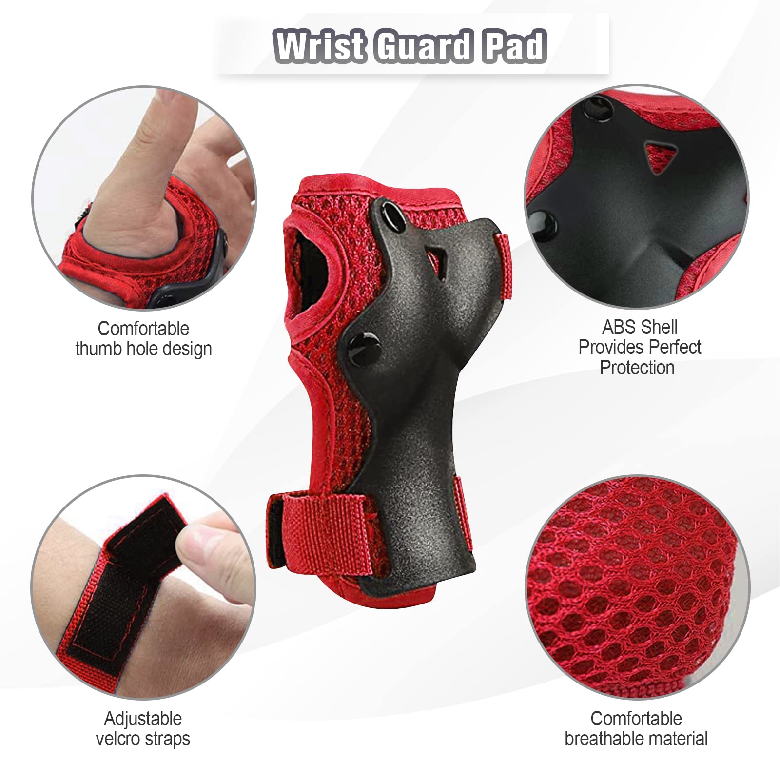 Set di 6 Protezioni per Bambini, Set di Protezioni in Linea, per Pattinaggio, Skateboard - 5