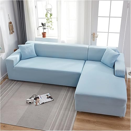 GSGF Sofa Covers Corner Sofa Covers for Living Room Elastic Slipcovers Couch Cover Stretch Fit L Shaped Sofa funda Sofa Chaise Lounge (Color  Light disponible en Yaxa Colombia