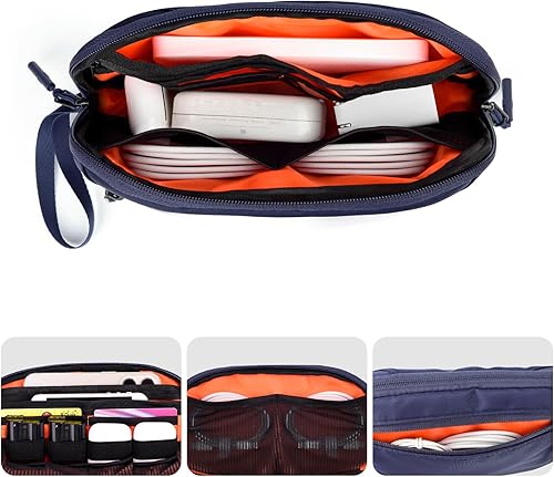 Miniatura 3 de Organizador electrónico de viaje, organizador de cables de viaje para cargador y cable, accesorios tecnológicos, banco de energía, teléfono,