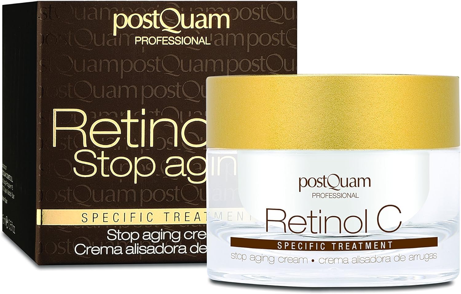 Postquam Anti-Aging Gesichtscreme mit Retinol & Vitamin C 50 ml – Feuchtigkeitsspendende Anti-Falten Creme für Straffere Haut und Ebenmäßigen Teint