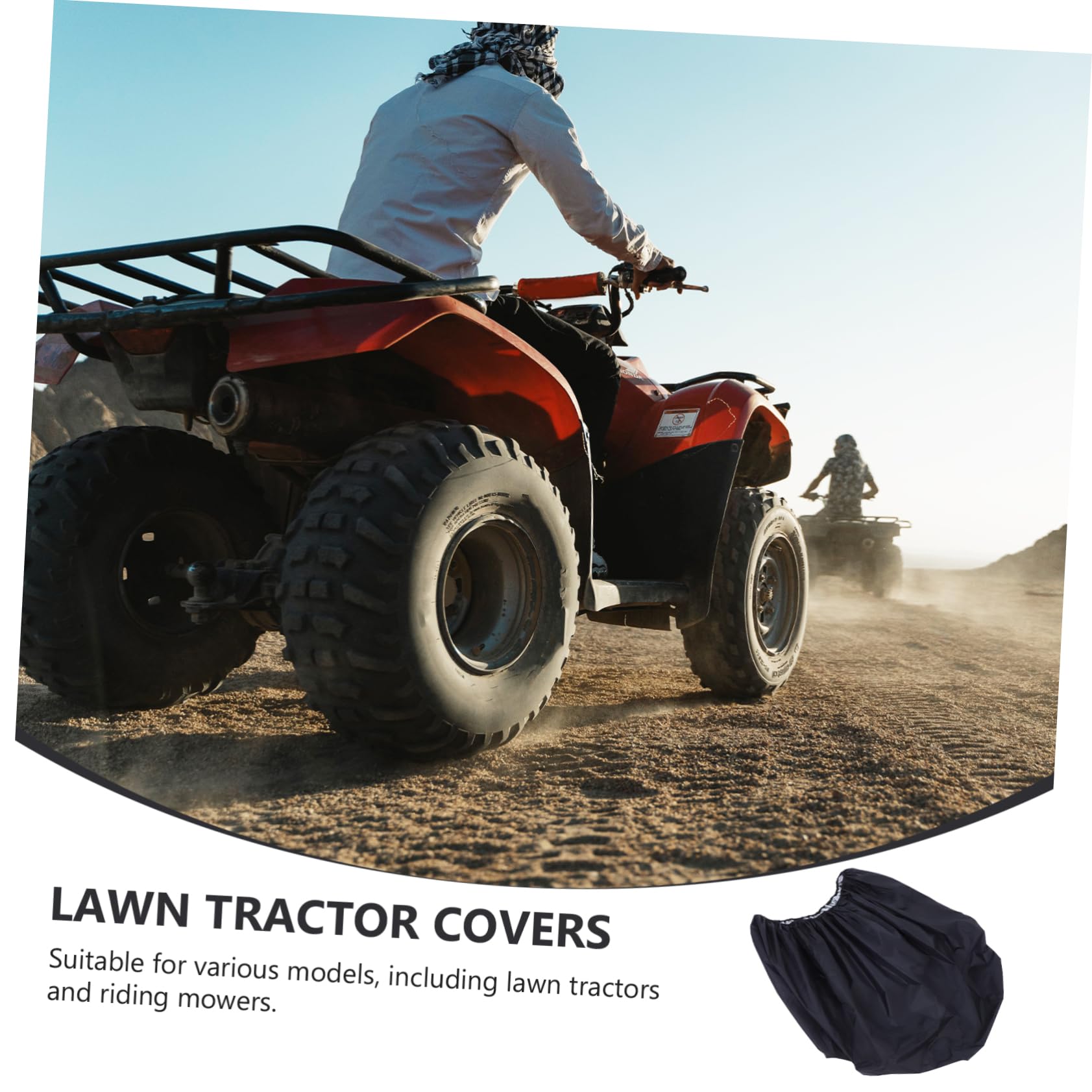 VICASKY Funda Para Cortacésped De Oxford Para Atv Protección Exterior Resistente Lluvia Para Jardín y Patio