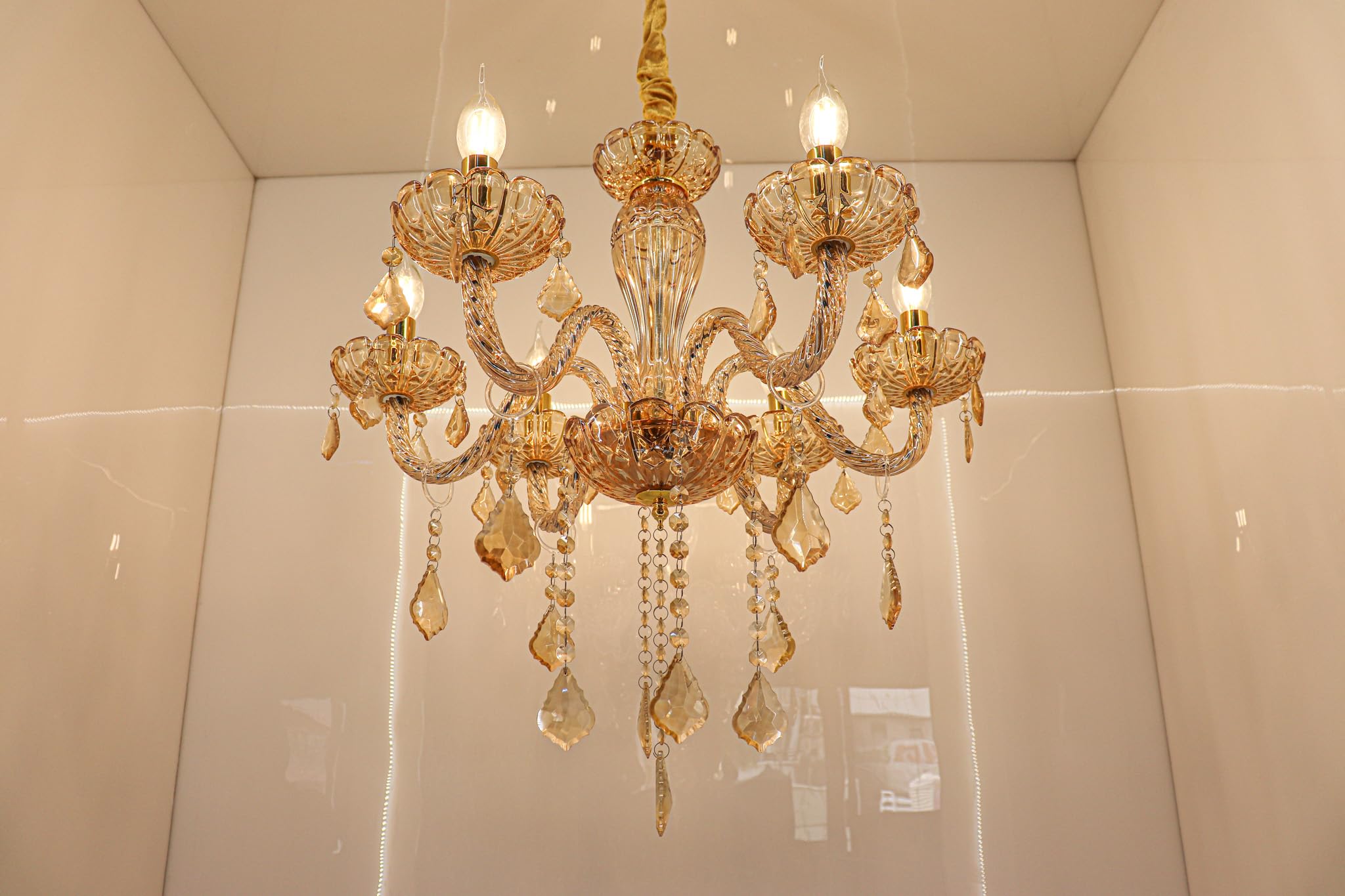 swanart Italian Chandelier (Clear Cream) 3