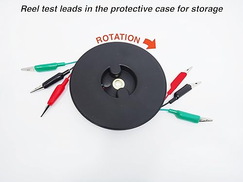 Miniatura 3 de ANDRSAN 3 cables de prueba retráctiles de 20 pies de cables de prueba 18 de calibre 18 en carrete