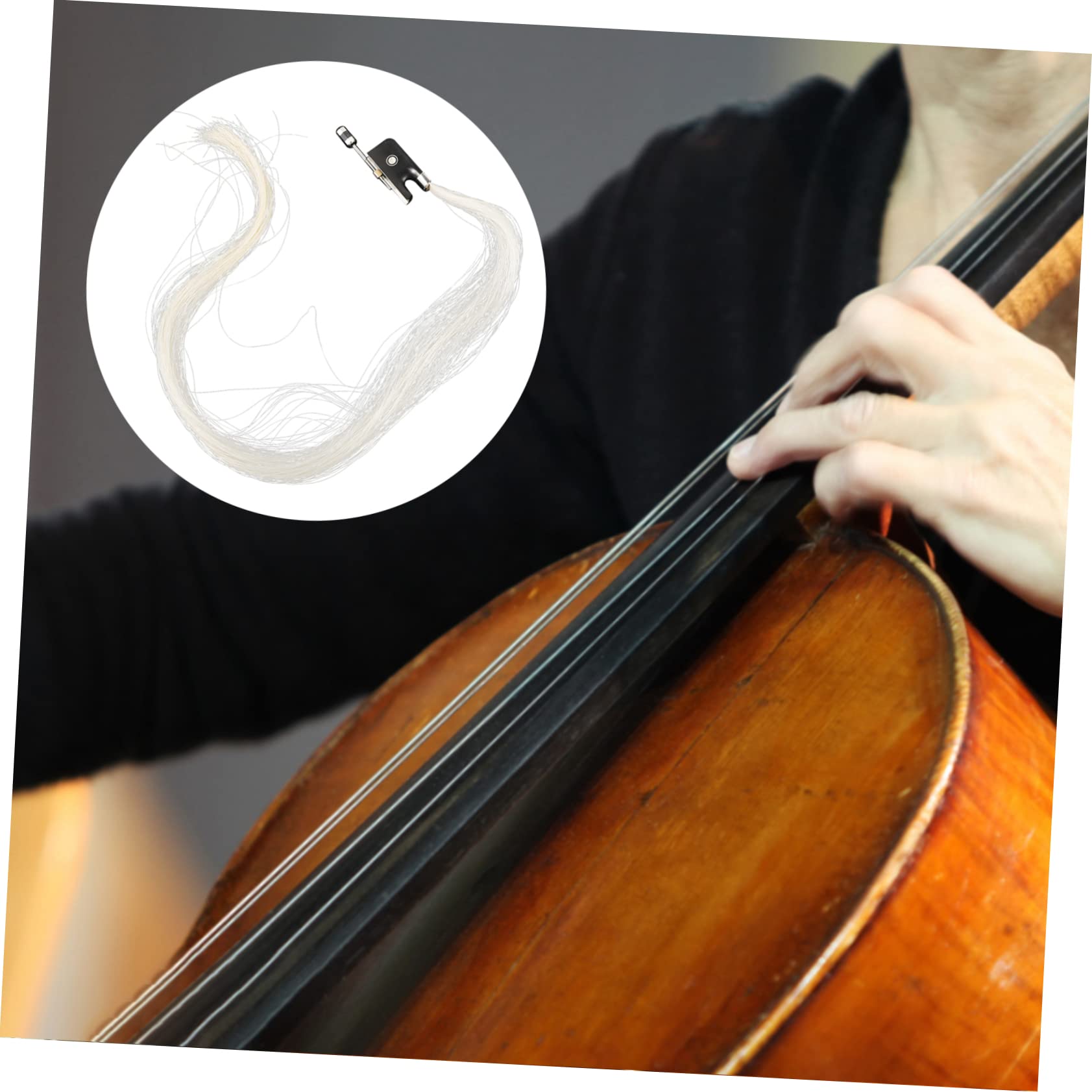 Coda Violino Naturale Cavallo Accessorio Per Strumenti Musicali Facile Da Installare Per Violinisti Principianti e Professionisti