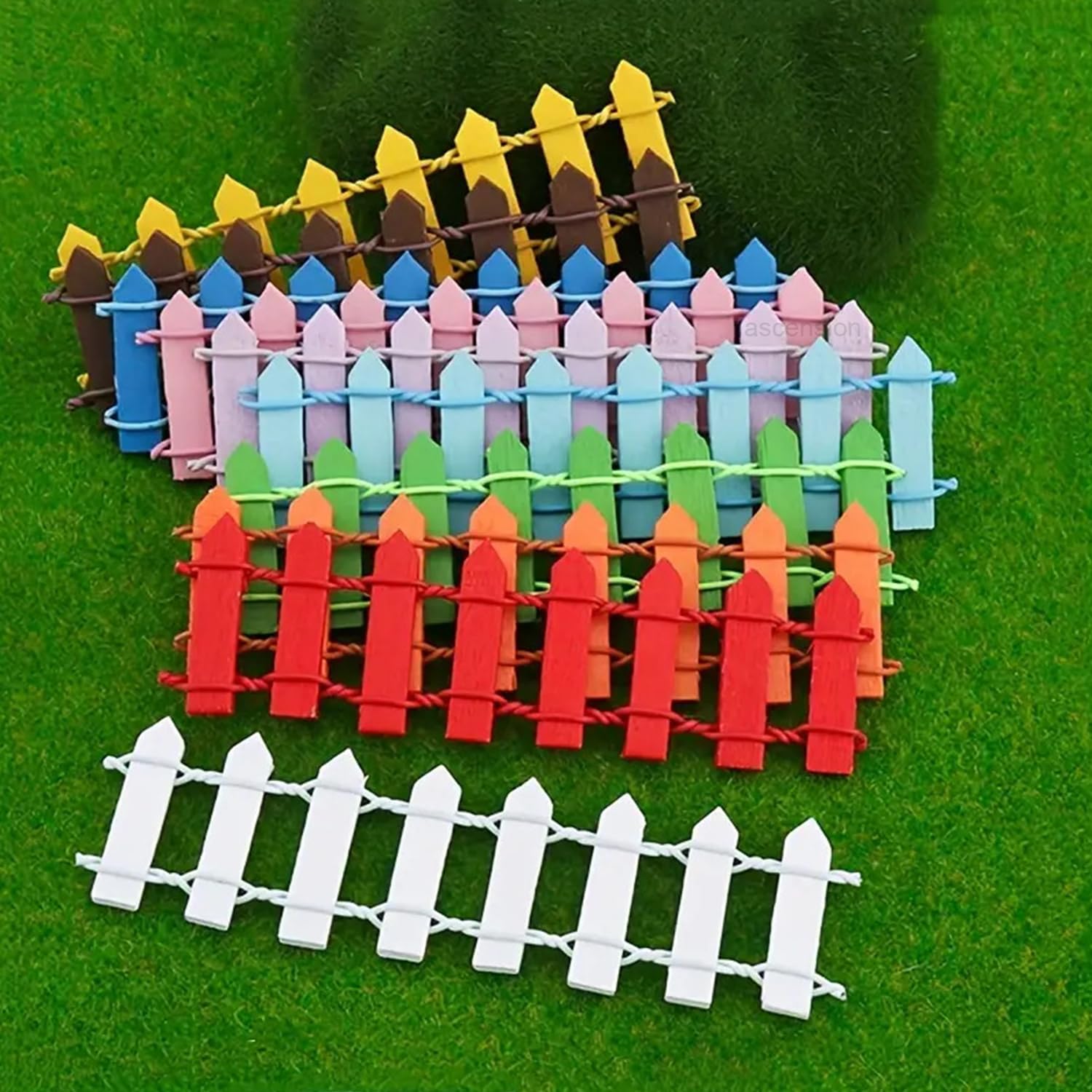 Mini Wooden Fences - Garden & Craft Decor -1