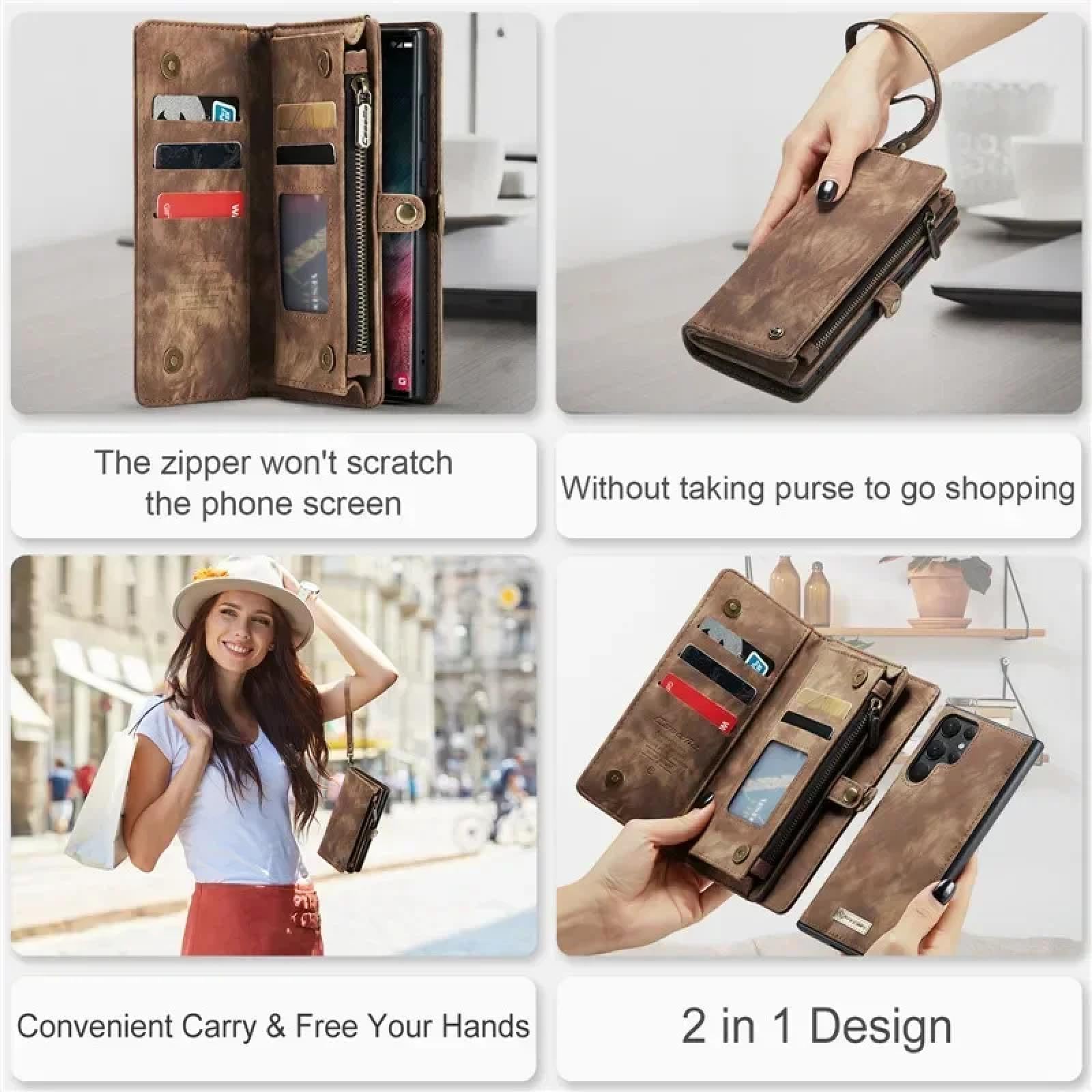 Für Samsung A72 (4G 5G) Lanyard Leder Brieftasche Karte Handyhülle Tasche (Für Samsung A72 (4G 5G)/Braun)
