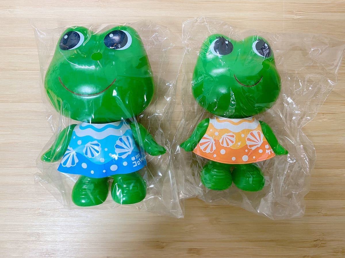 Amazon ケロちゃんコロちゃん 貝殻バージョン フィギュア ソフビ人形 ケロ カエル かえる マスコットキャラクター アイドル 芸能人グッズ 通販