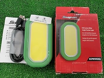 Amazon.co.jp: スナップオン 充電式 LEDライト 500ルーメン ECPRF052GJ