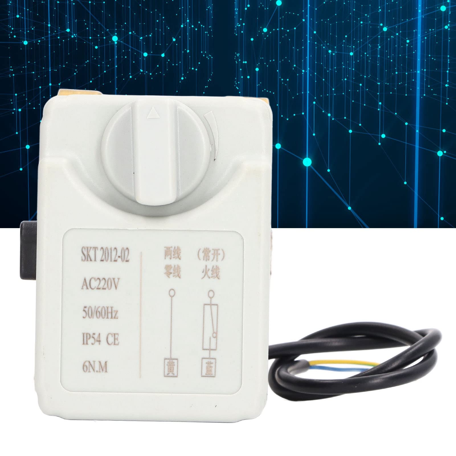 Valvola a Sfera Motorizzata, Valvola a Sfera Normalmente Aperta Elettrica a 2 Vie Normalmente Aperta Manuale Automatica Integrata DN25 AC220V