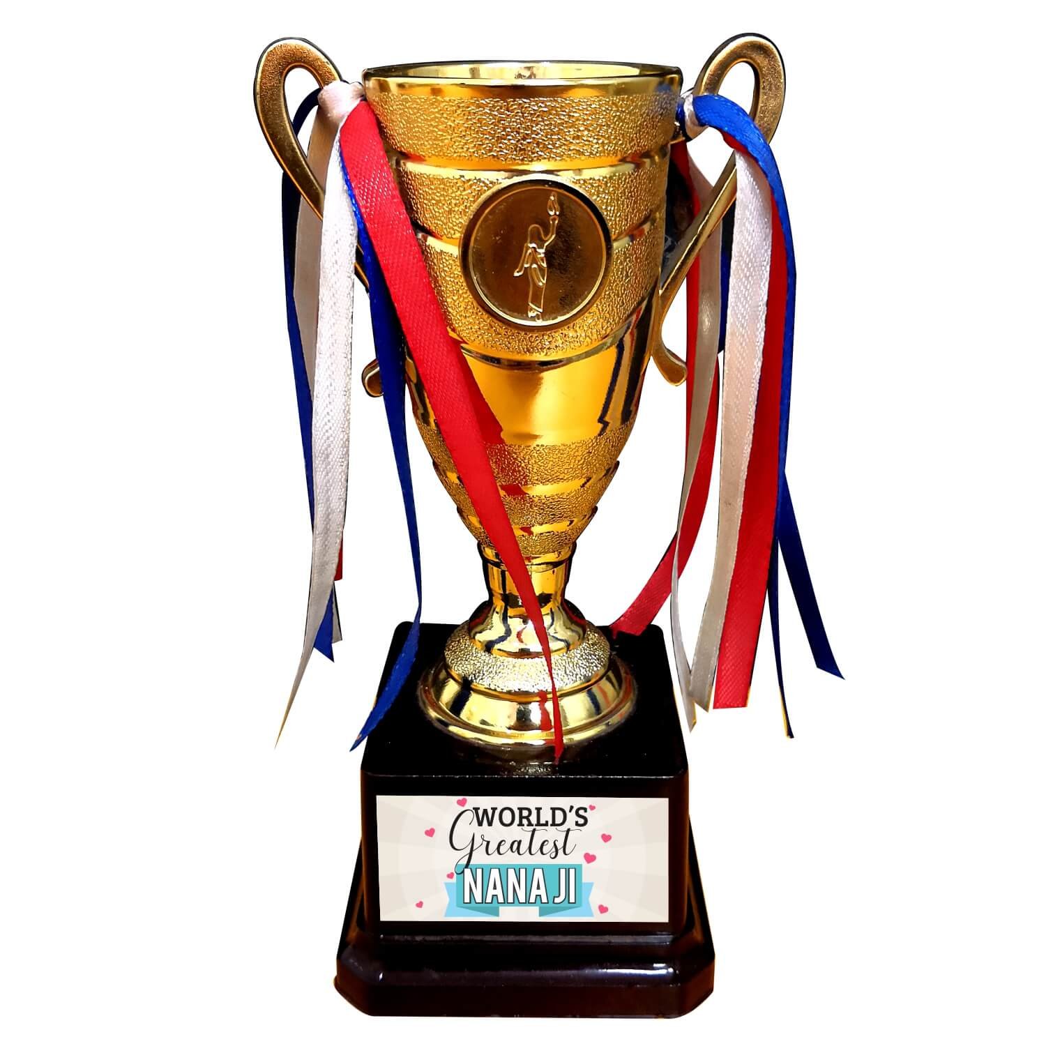 Yaya Cafe Birthday Gifts for Grandfather Worlds Greatest Nana Ji Trophy Golden Champion Award for Grandad (B07DGBGXWM) Amazon Price History, Amazon Price Tracker