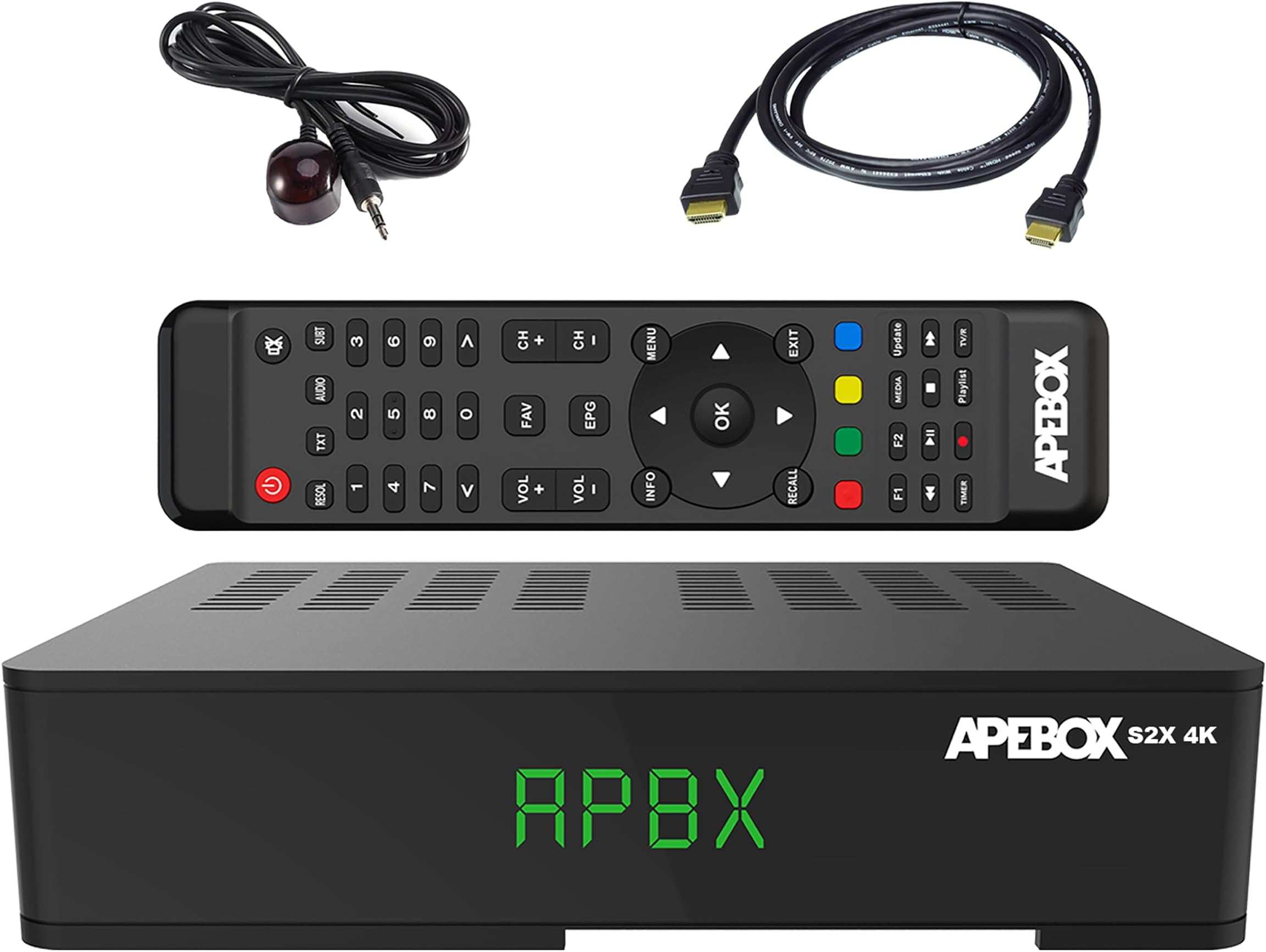 APEBOX S2X 4K, DVB-S2X UHD (2160p) FTA Multistream 4K H265 Satellite Receiver, USB 2.0, Ethernet and Youtube, An Excellent receiver with outstanding features