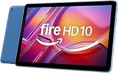 Amazon Fire HD 10 tablet (newest model) built for relaxation, 10.1" vibrant Full HD screen, octa-core processor, 3 GB RAM, 64 GB, Ocean