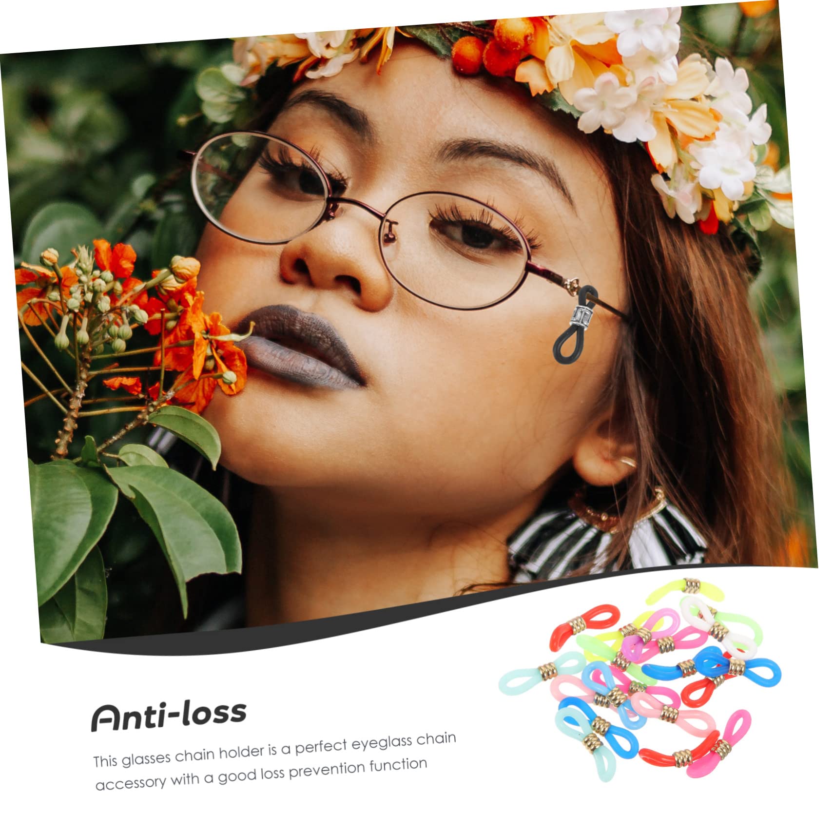 BESPORTBLE Hebilla Antideslizante Para Cadena De Gafas Cordón Para Gafas De Mujer Correas De Cable Para Gafas Cadena Para Gafas Soporte Para Gafas Correa Para Gafas Gel De Sílice