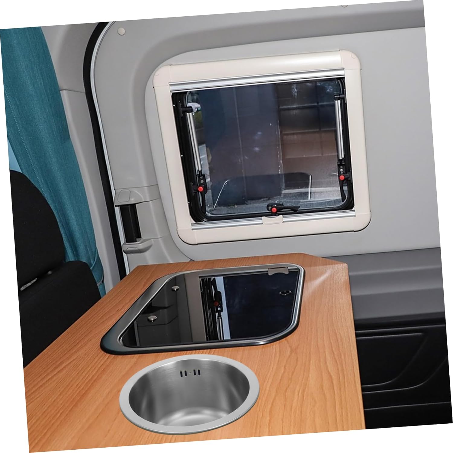 304 Stainless Steel Mini Round Kitchen Sink 11 Inch Single Bowl Drain Kit Undermount/Drop for RV Bar and Restaurant Use