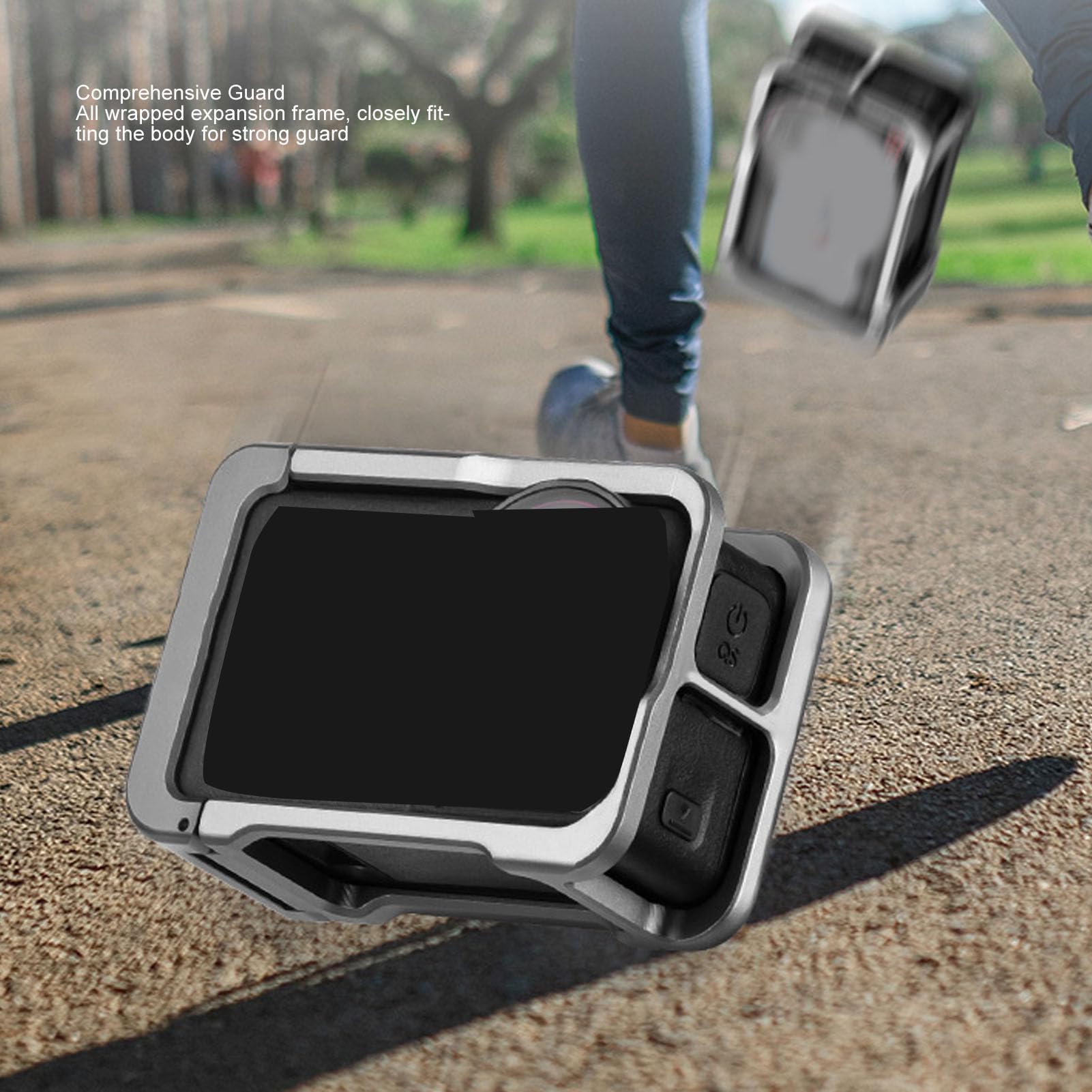 Jaula de Cámara de Aleación de Aluminio para Cámara Action 4 3 5 Pro con Soporte de Zapata Fría, Marco Protector Liviano y Resistente para Fotografía de Video Flexible