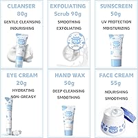 Vista 5 de Set de Cuidado de la Piel con Leche Regalos para Adolescentes - Cuidado de la Piel para Adolescentes 10-12 - Set de Cuidado de la Piel Hidratante