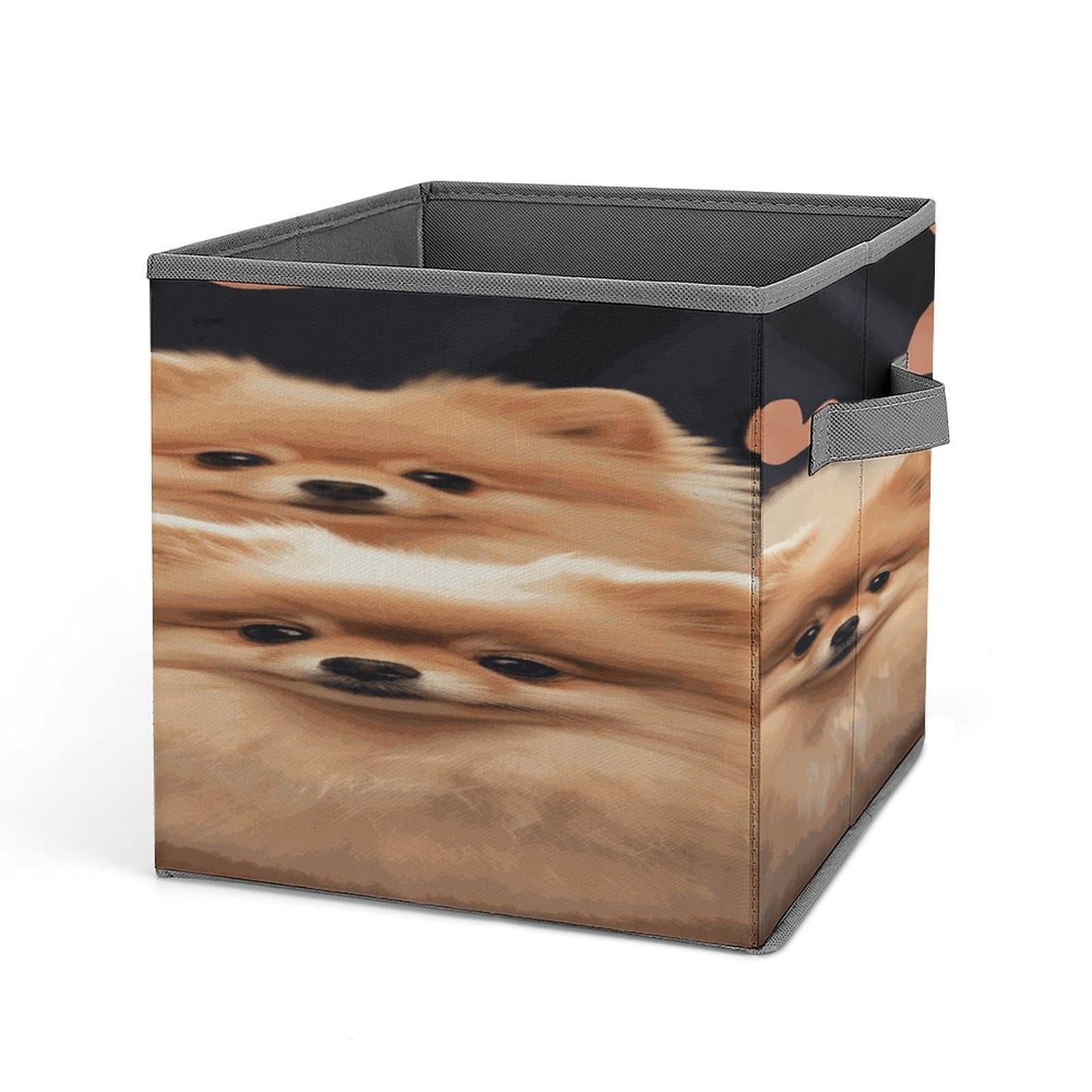 Fekiloot Style Pomeranians Puppies Storage Bins Storage Baskets