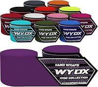 Vista 24 de WYOX Boxing Hand Wraps Inner Gloves, Elasticated Thumb Loop Bandages Mexican Style Under Mitts Wrist Wrap Protection Muay Thai MMA Kickboxing Verde