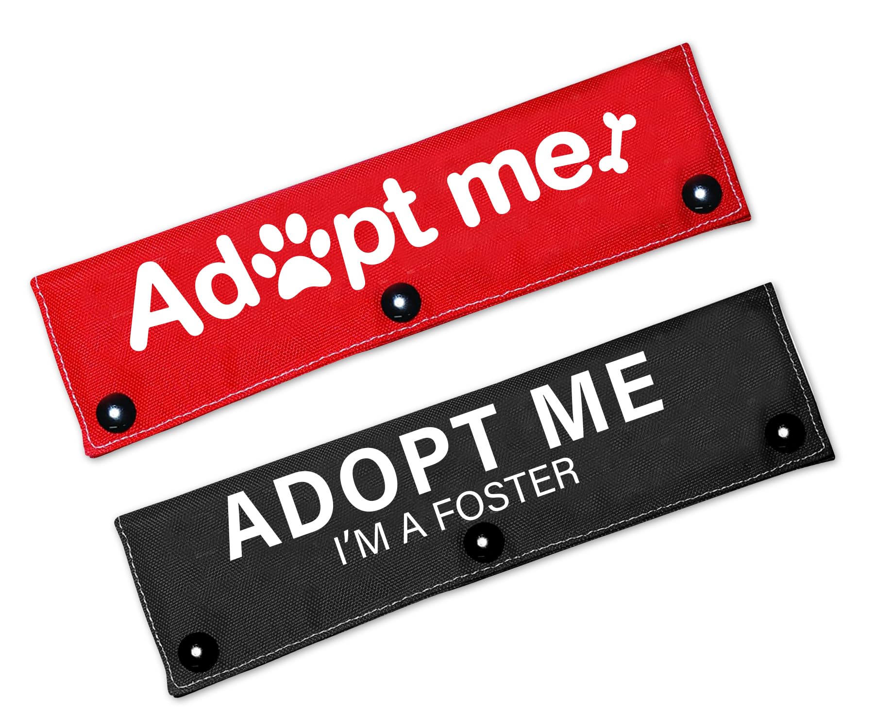 Cgvovgr Adopt Me Dog Leash Sleeve 2 Set - Funny Do No Pet Leash Wrap Tags - Dog Owner Gift for Rescue/Adoption