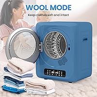 Vista 7 de Auertech Juego combinado de lavadora y secadora portátil, secadora de ropa portátil de 1.8 pies cúbicos con secadora de botas, lavadora totalmente