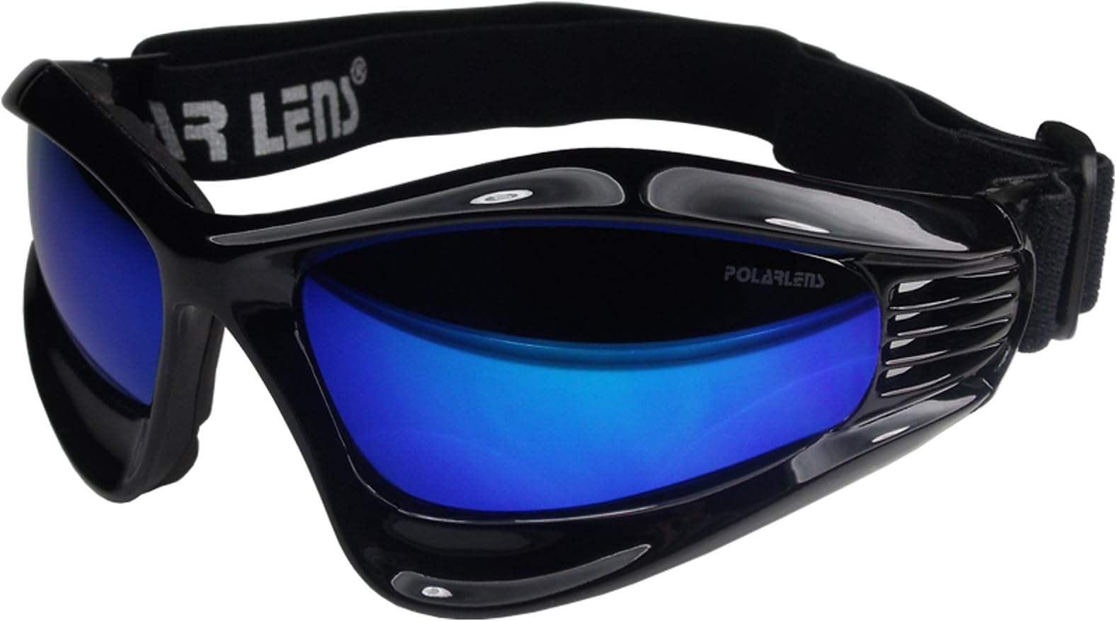 Polarlens PG16 Blue Goggles, Snowboard Goggles, Ski-Sunglasses, Ski Goggles with FLASH MIRROR by European Designer
